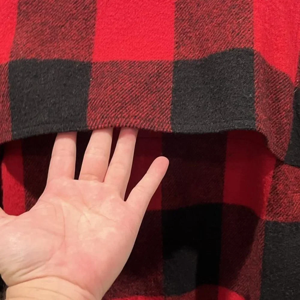 VINTAGE L.L BEAN PLAID RED FIELD JACKET - Picture 11 of 14